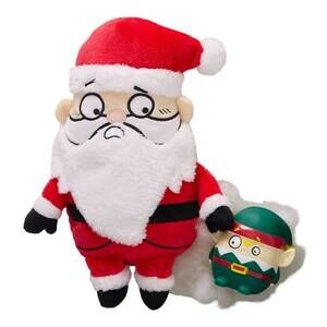 OMG! Surprise Santa's‎ BFF Elf 2 in 1 Dog Chew Toy Christmas Plush Squeak Play